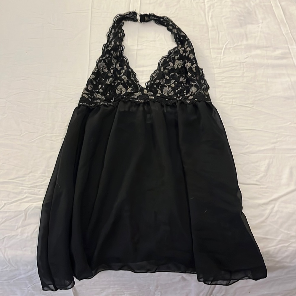 Lacy black babydoll